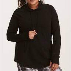 Torrid BLACK PULLOVER ACTIVE HOODIE size 3X